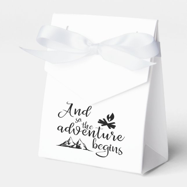 Abenteuer Begins Bevorzugung Box Geschenkschachtel (Vorderseite)