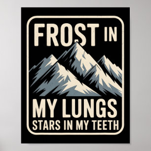 Abenteuer Berg Leben Bergsteigen Gipfel Entdecker Poster