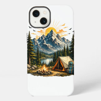 Abenteuer Bergcamping Sonnenuntergang Natur iPhone 13 Hülle