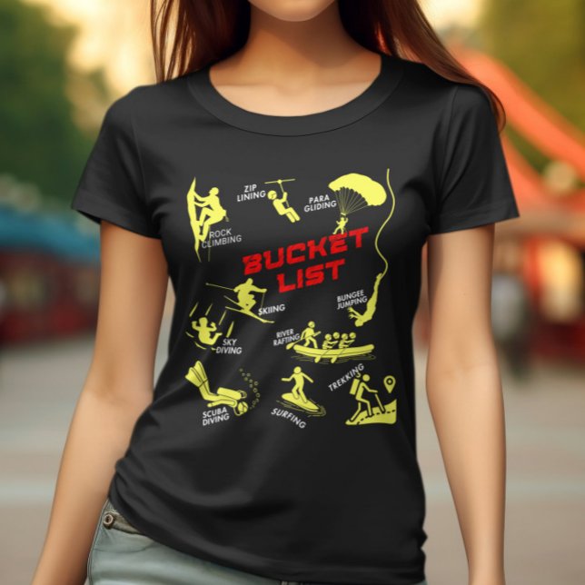 Abenteuer "BUCKET LIST TO DO" T-Shirt (Von Creator hochgeladen)