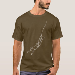 Abenteuer-Bungee-Jumper mit anpassbarem Text T-Shirt