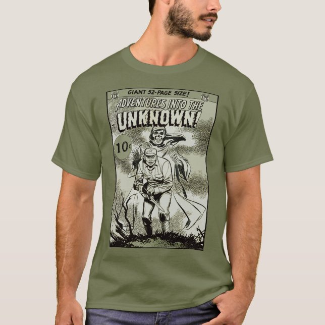 Abenteuer der 50er Jahre in die UNKNOWN! T-Shirt (Vorderseite)