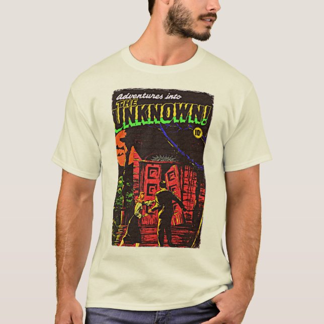 Abenteuer der 50er Jahre in die UNKNOWN! T-Shirt (Vorderseite)