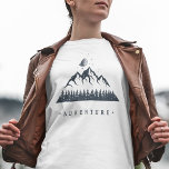 Abenteuer der modernen geometrischen Natur T-Shirt<br><div class="desc">Coole Hipster geometrische Naturgrafik mit einem Berg und Wald mit dreieckigen Formen.</div>