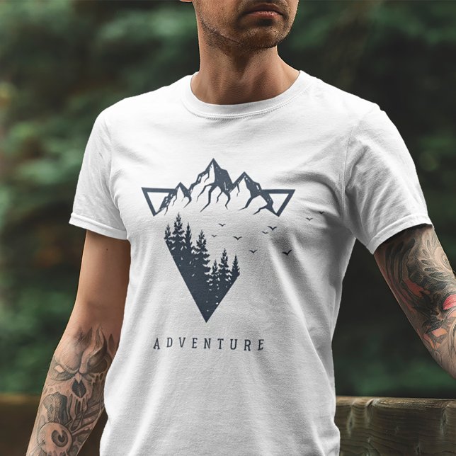 Abenteuer der modernen geometrischen Natur T-Shirt (Von Creator hochgeladen)