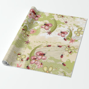 Abenteuer Ditsy Ladybirds Geschenkpapier