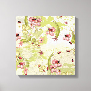 Abenteuer Ditsy Ladybirds Leinwanddruck