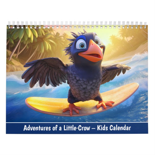 Abenteuer einer kleinen Krähe – Kinderkalender Kalender (Titelbild)
