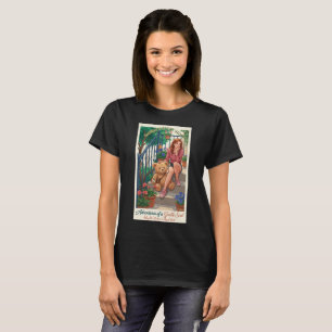 Abenteuer eines sanften Mädchens Teddybär T-Shirt