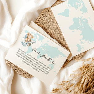 Abenteuer erwartet, Bären auf Flugzeugbuchanfrage Begleitkarte