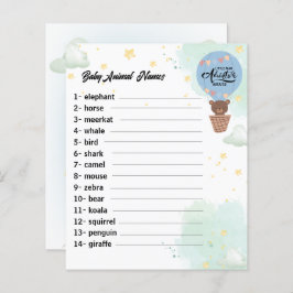 Abenteuer erwartet Bear fun Dusche Baby tierspiel