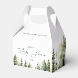 Abenteuer erwartet die wilde Waldbaby Dusche Geschenkschachtel