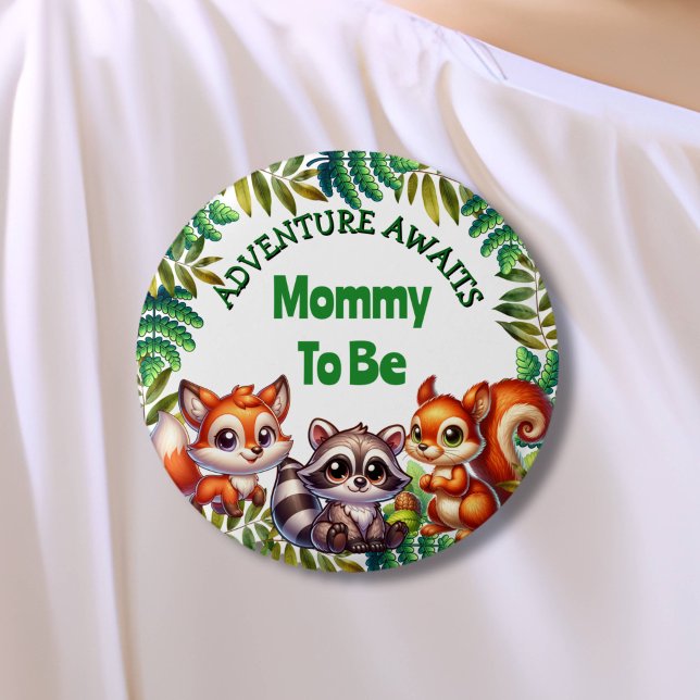Abenteuer erwartet die Woodland-Mama als Kinderdus Button (Von Creator hochgeladen)