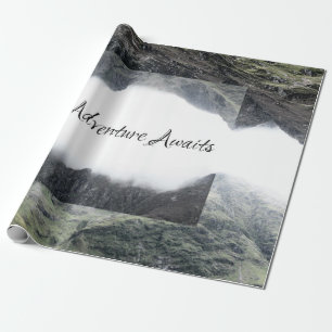 Abenteuer erwartet geschenkpapier