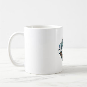 Abenteuer erwartet Gipfel & Täler Kaffeetasse