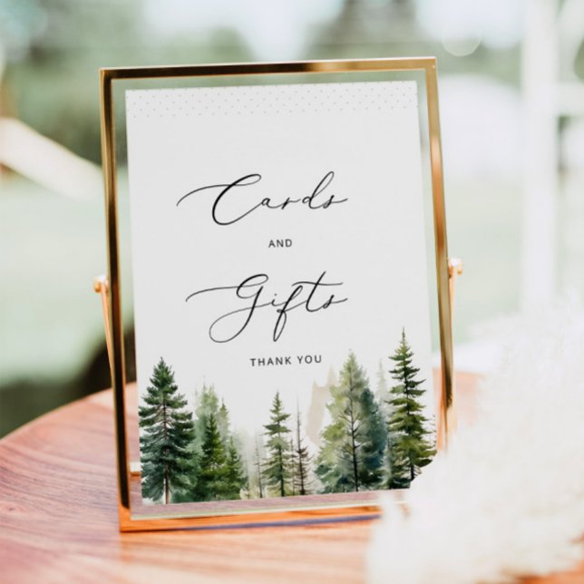 Abenteuer erwartet Kiefernbäume Karten und Geschen Poster (Von Creator hochgeladen)