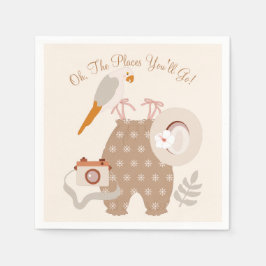 Abenteuer erwartet Klein Boho Baby Kleidung Dusche Serviette