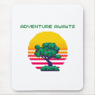 Abenteuer erwartet Pixel-Gaming Mousepad