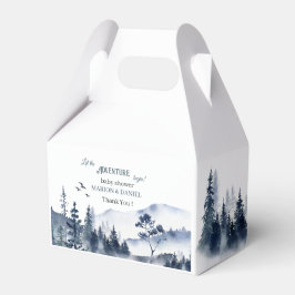 Abenteuer erwartet rustikale Waldmontation Wasserc Geschenkschachtel