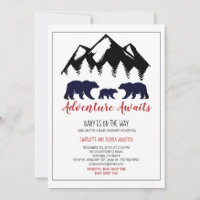 Abenteuer erwartet Woodland Bear Baby Shower by Ma