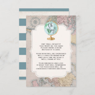 Abenteuer fängt Buch-Antrag-Karten-Reise-Dusche an Einladung