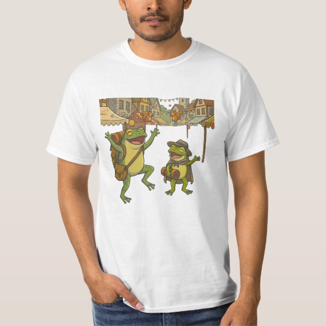 Abenteuer Frösche Kurzgeschichte T-Shirt (Vorderseite)