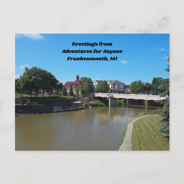 Abenteuer für jeden Frankenmouth, MI Postkarte (Vorderseite)
