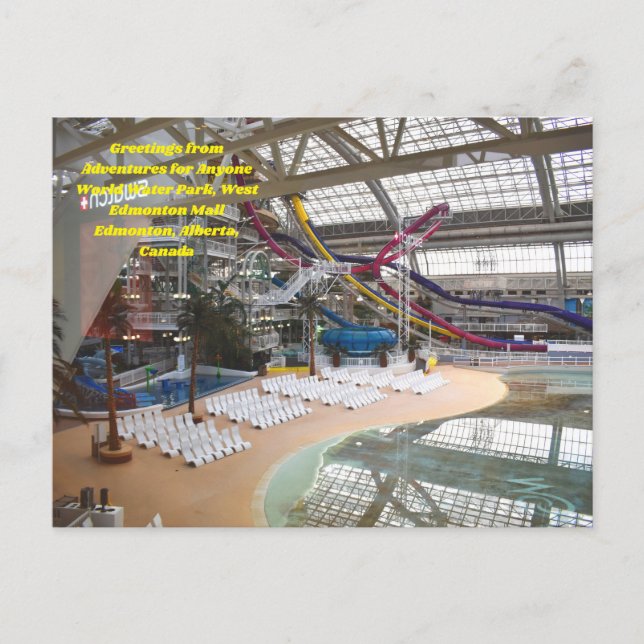 Abenteuer für jeden Weltwasserpark Postkarte (Vorderseite)