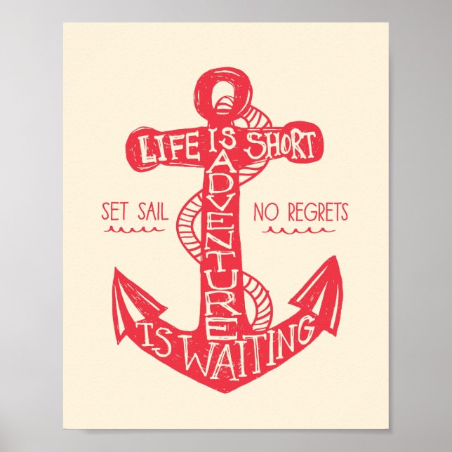 Abenteuer Gewartet Art Print Poster (Vorne)