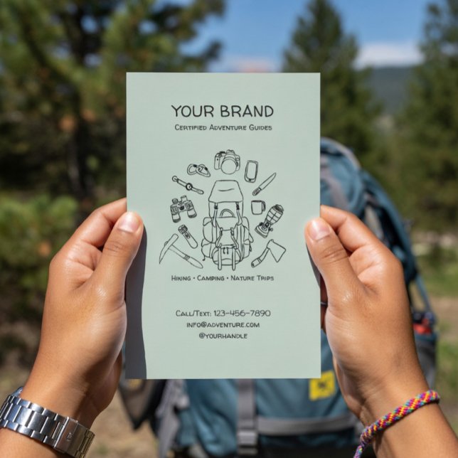 Abenteuer Guides Wander- & Campingflyer mit QR Flyer (Von Creator hochgeladen)