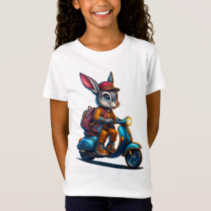 Abenteuer-Hasenmädchen-T-Shirt T-Shirt