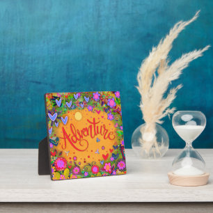 Abenteuer Hübsche florale Whimsical Inspiration Fotoplatte
