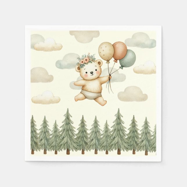 Abenteuer im Flohbären Serviette (Vorderseite)