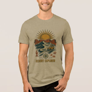 Abenteuer im Vintage-Wüsten-Explorer-Outdoor-Berei Tri-Blend Shirt