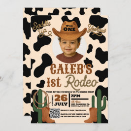 Abenteuer im West Wild 1 ONE 1. Rodeo Party Einladung