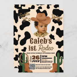 Abenteuer im West Wild 1 ONE 1. Rodeo Party Einladung