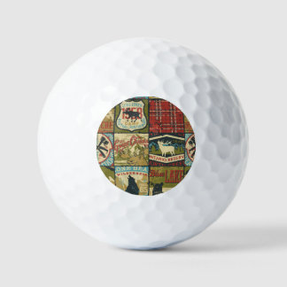 Abenteuer in den Nordgebieten: Symbolisches Patchw Golfball