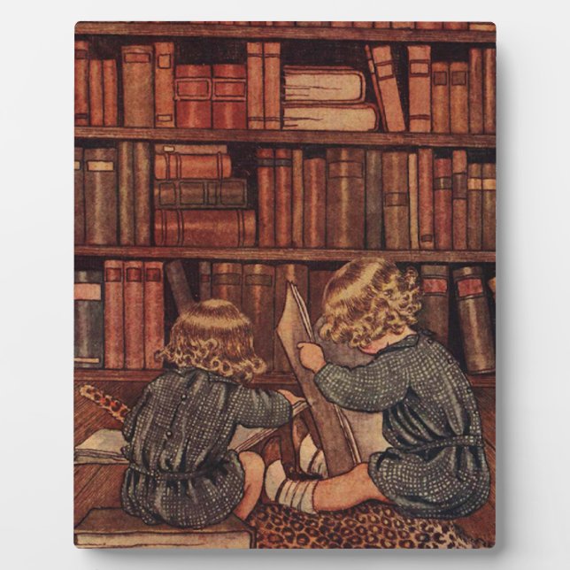 Abenteuer in der Bibliothek Fotoplatte (Vorderseite)