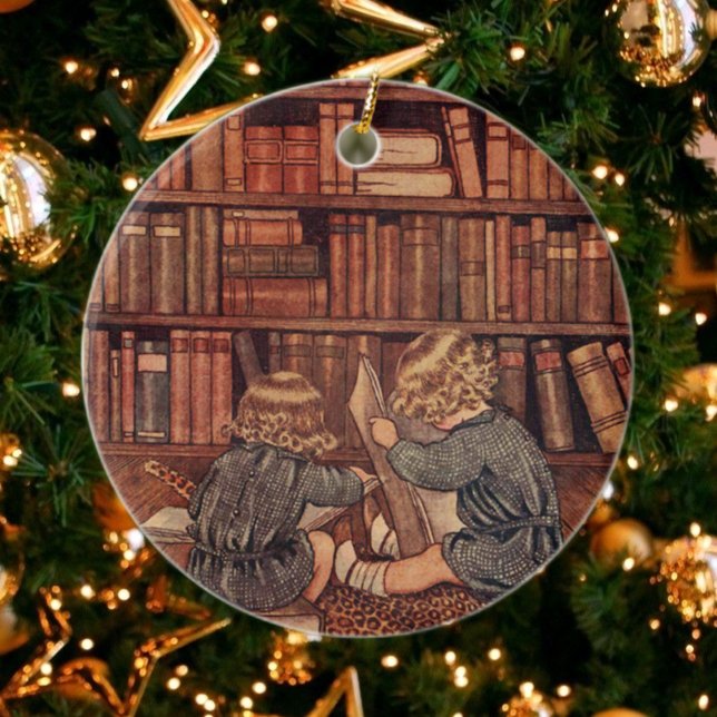 Abenteuer in der Bibliothek Keramikornament (Von Creator hochgeladen)