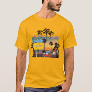 Abenteuer in Kalifornien Männer gelb T-Shirt