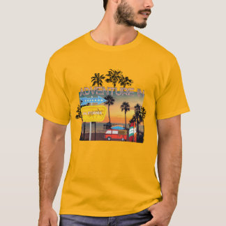Abenteuer in Kalifornien Männer gelb T-Shirt