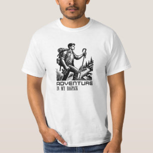 Abenteuer in meinem Rucksack, weißer T - Shirt