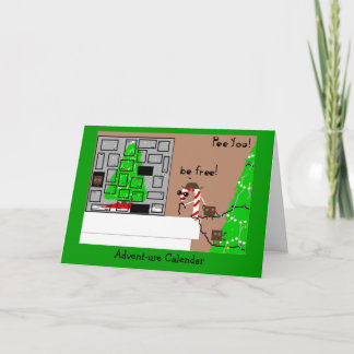 Abenteuer-Kalender Feiertagskarte