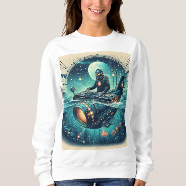 Abenteuer mit DJ Piloten ein Steampunk U-Boot! Sweatshirt (Vorderseite)