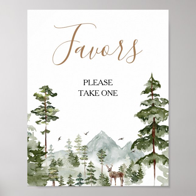 Abenteuer mit Kiefernbaum erwartet Geschenke für B Poster (Vorne)