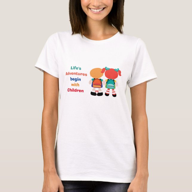 Abenteuer mit Kindern T-Shirt (Vorderseite)