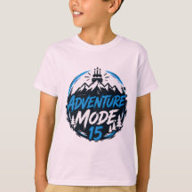 Abenteuer-Modus 15 Teenager Grafik-T-Shirt