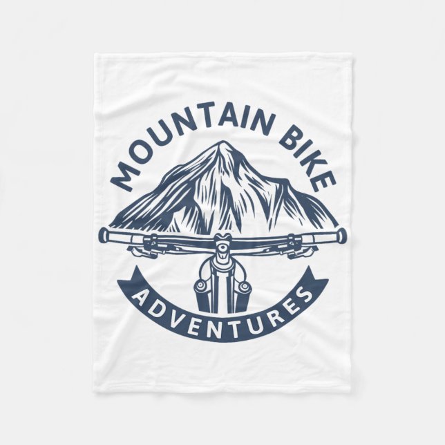 Abenteuer - Mountainbiken Fleecedecke (Vorderseite)