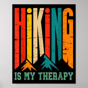 Abenteuer Natur Camping Bergwandern ist Poster