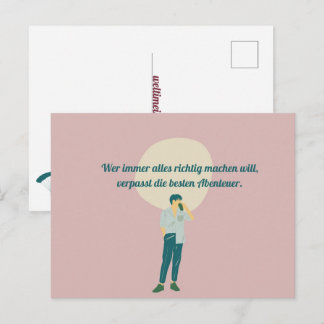 Abenteuer Postkarte